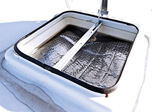Camco RV Vent Insulator And Skylight Cover With Reflective Surface, Fits Standard 14" RV Vents (45192)