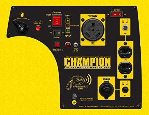 Champion 3100-Watt RV Ready Portable Inverter Generator with Wireless Remote Start