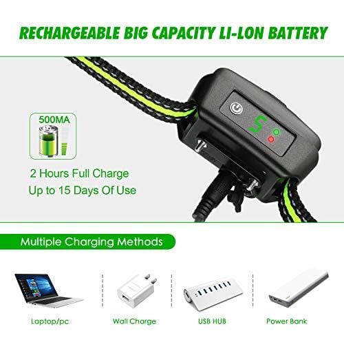 Bark Collar [ Newest 2019 Upgraded ] Rechargeable Shock Training Collar with IP67 Waterproof and Smart Detection Module w/Triple Anti Barking Modes: Beep/Vibration/Shock for Small/Medium/Large dogs