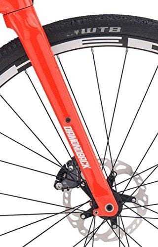 Diamondback Bicycles Haanjo 7C Carbon Gravel Adventure Road Bike, Orange, 59cm/X-Large