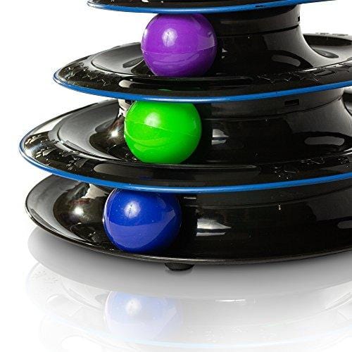 Easyology Amazing Roller Cat Toy - Cat Toys Interactive Fun with 3-Levels - Kitty Cat Charmer for Interactive Play and Exercise for Kittens - Cat Teaser Kitty Toys and Best Cat Toys