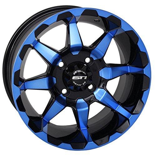 STI HD6 UTV Wheels/Rims Blue/Black 14" Polaris RZR 1000 XP / Ranger XP 900/1000