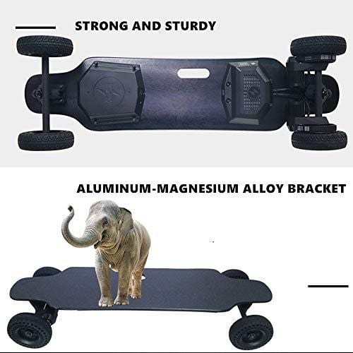 Maxfind Electric Skateboard Longboard 8800mah Battery Life 22km, Wireless Remote Control Koowheelkooboard Adult Scooter 39′′ 12.4′′ 8.5′′,Black