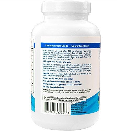Nordic Naturals - Omega-3, Cognition, Heart Health, and Immune Support, 180 Soft Gels (FFP)