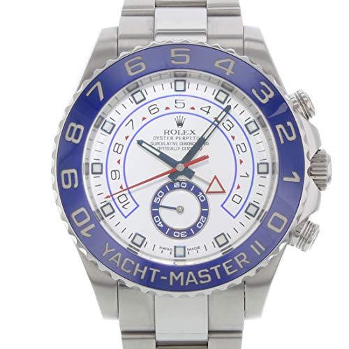 Rolex Yacht Master II White Dial Blue Bezel Stainless Steel Automatic Mens Watch 116680WAO