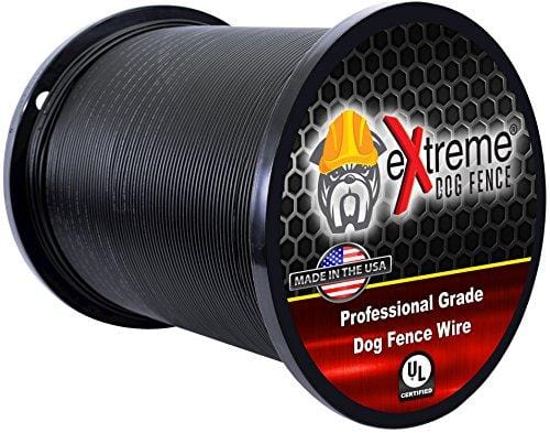 Professional Grade Super Duty Solid Core Electric Dog Fence Wire - Compatible with All Wired Electric Pet Fence Systems - 1000 Feet