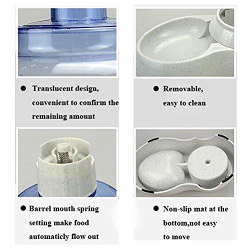meleg otthon Automatic Pet Waterer,Pet Water Dispenser,Replenish Pet Waterer,Pet Water Dispenser Station,Automatic Gravity Water Drinking Fountain Bottle Bowl Dish Stand 1 Gal(3.8L)