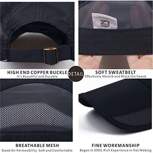 GADIEMKENSD Quick Dry Sports Hat Lightweight Breathable Soft Outdoor Run Cap (Classic Upgrade, Black) [product _type] GADIEMKENSD - Ultra Pickleball - The Pickleball Paddle MegaStore