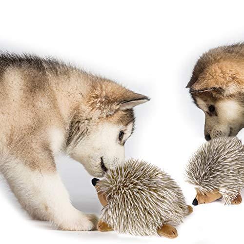 PAWABOO Squeak Plush Dog Toys, [Upgrade Generation] Stuffed Plush Pet Toys Soft Faux-Fur Pet Rattle Puppy Bite Play Chew Toys Non-Toxic Plush Doll
