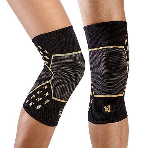 CopperJoint – Copper-Infused Performance Compression Knee Sleeve, Promotes Increased Blood Flow to The Knee and Provides Enhanced Compression and Support for Athletes, Single Sleeve (Small)