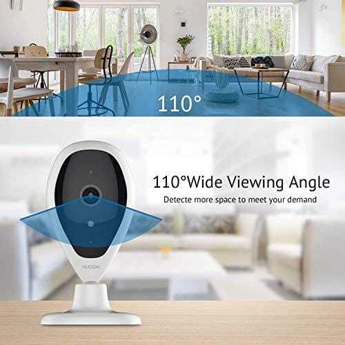 Wireless IP Camera, HUGOAI WiFi 1080P HD Home Security Surveillance Camera with Facial Recognition, Motion Detection, Night Vision, Two Way Audio for Baby Monitor Pet Dog Cameras