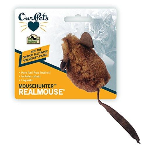OurPets Play-N-Squeak MouseHunter Squeaking Interactive Cat Toy