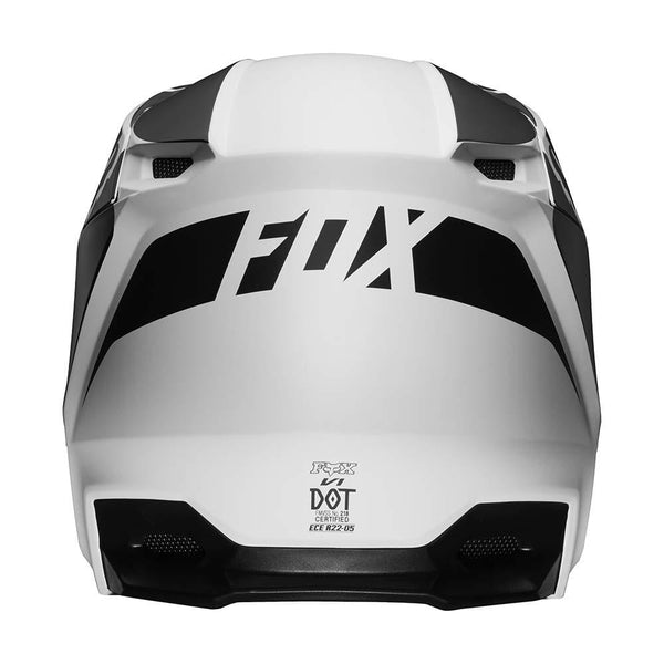 2019 Fox Racing V1 Przm Off-Road Motorcycle Helmet - Black/White / Large