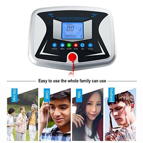 Miageek Folding Electric Support Motorized Power Fitness Jogging Walking Running Machine Equipment Treadmills for Home Indoor Gym[US Stock]