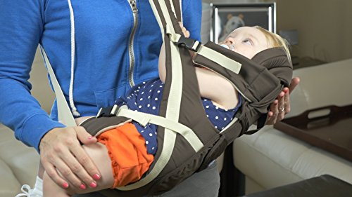 Family First Enterprises Baby Carrier 4 Position 360 Sling, Front & Rear Facing, Backpack Positions, Newborn to Toddler, Easy in & Out-Padded Straps & Waist Belt, Pink