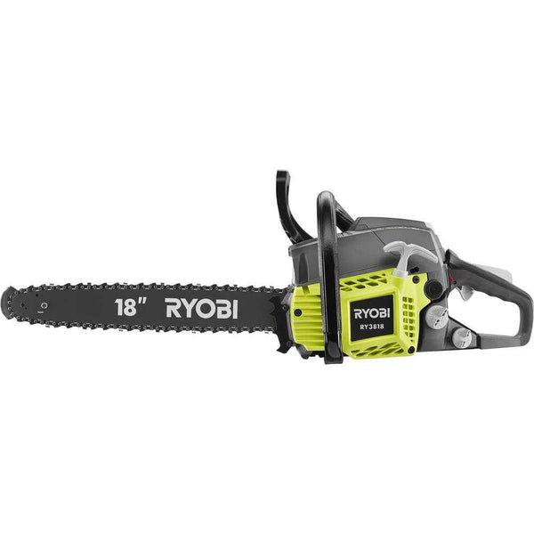 Ryobi 18 inch 38cc 2-Cycle Gas Chainsaw with 3-Point Vibration Isolation and Heavy Duty Carrying Case