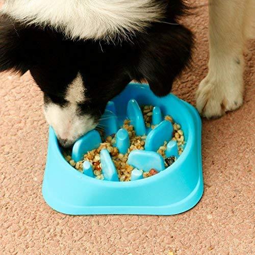 JASGOOD Dog Feeder Slow Eating Pet Bowl Eco-Friendly Durable Non-Toxic Preventing Choking Healthy Design Bowl for Dog Pet Stop Bloat Bowl