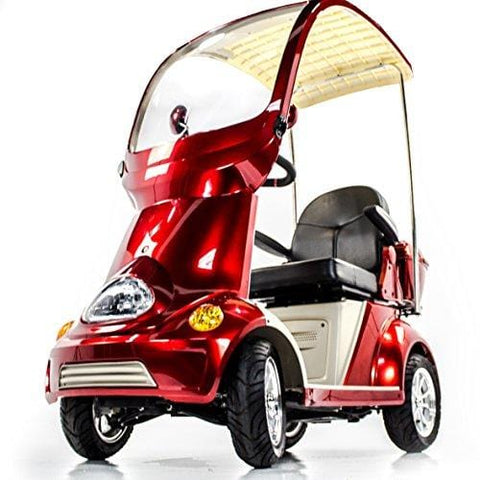 EWHEELS EW-54 4 Wheel Heavy Duty Electric Mobility Scooter Solid Canopy [product _type] eWheels - Ultra Pickleball - The Pickleball Paddle MegaStore