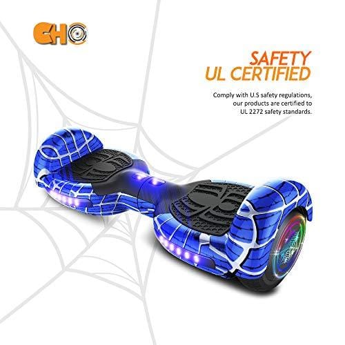 CHO Spider Wheels Series Hoverboard UL2272 Certified Hover Board with 6.5 inch Wheels Electric Scooter Smart Self Balancing Wheels (Blue)