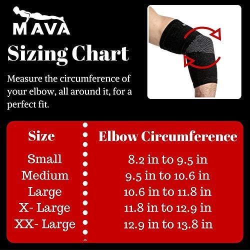 Mava Sports Elbow Sleeve Recovery Compression – Support for Workout