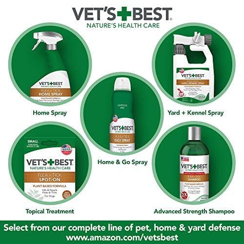 Vet's Best Flea and Tick Yard and Kennel Spray | Yard Treatment Spray Kills Mosquitoes, Fleas, and Ticks with Certified Natural Oils | Plant Safe with Ready-to-Use Hose Attachment | 32 Ounces