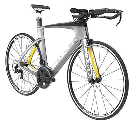 Diamondback Bicycles Serios S Ready Ride Complete Carbon Triathlon/Time Trial Bike, 54/Medium, Silver
