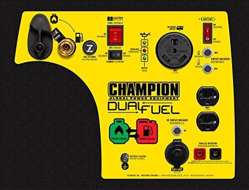Champion 3400-Watt Dual Fuel RV Ready Portable Inverter Generator with Electric Start