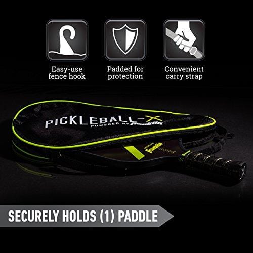 Franklin Sports Pickleball Paddle Bag - Official Bag of The US Open - Black/Optic Yellow