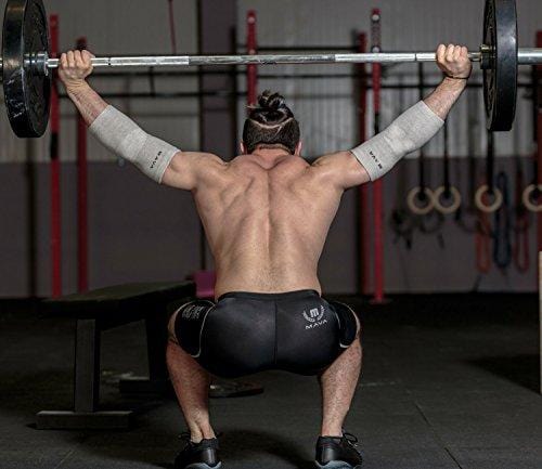 Mava Sports Elbow Sleeve Recovery Compression, Size XL – Support for Workouts, Weightlifting, Arthritis, Tendonitis, Tennis and Golfer's Elbow – Bamboo Charcoal Athletic Elbow Compression Sleeves