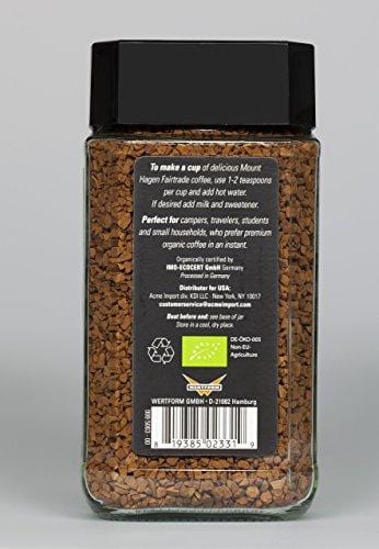 Mount Hagen Organic Freeze Dried Instant Coffee, 3.53 oz