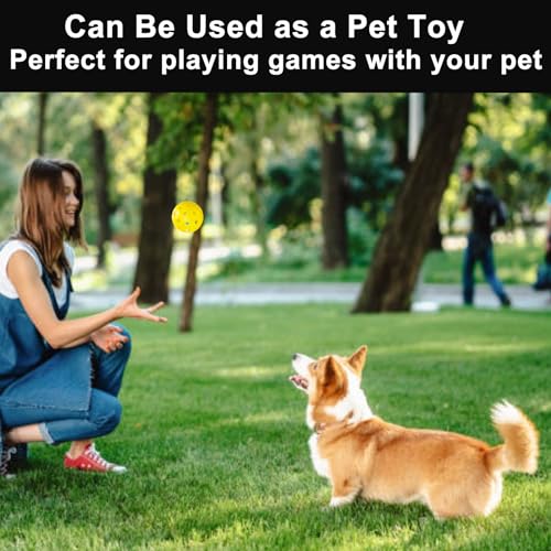 kisportee Pickleball Balls, USA Approved Pickleball, 40 Holes Outdoor Pickleball Balls for Sport Outdoor Play, Pickle Ball Balls with Bag, High Bounce & Durable, Good for All Pickleball Paddles