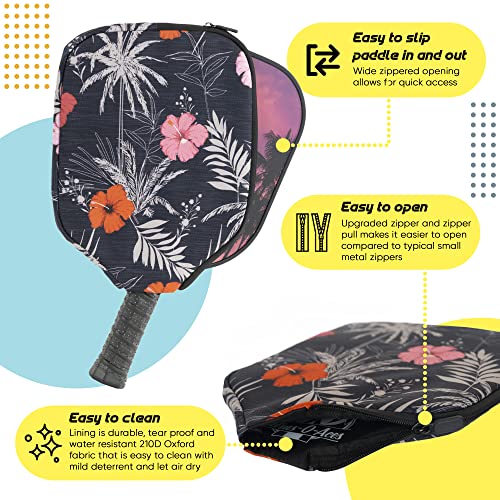 Palms-O-Aces Pickleball Paddle Cover (Milkyway)