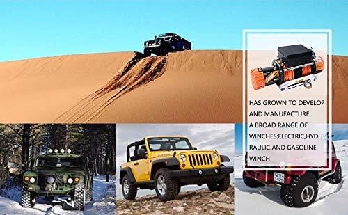 ORCISH 12V IP67 Waterproof Synthetic Rope Winch Electric Jeep Truck winches 13000lb