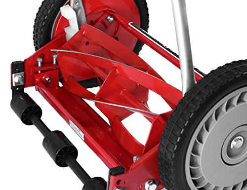 Great States 304-14 14-Inch 5-Blade Push Reel Lawn Mower, Red