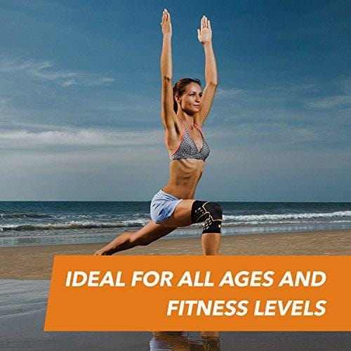 CopperJoint – Copper-Infused Performance Compression Knee Sleeve, Promotes Increased Blood Flow to The Knee and Provides Enhanced Compression and Support for Athletes, Single Sleeve (Small)