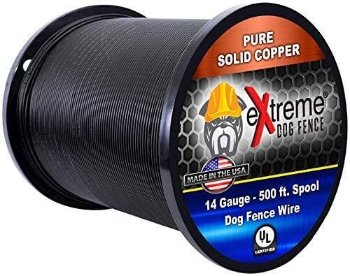 Electric Dog Fence + Remote Trainer - 2 Dog / 500' of 14 Gauge Underground Dog Fence Wire (Up to 1/3 Acre) - Dual Solution to Contain and Train Your Dog(s) with a Single Collar