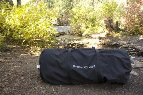 TETON Sports Outfitter XXL Sleeping Bag; Warm and Comfortable Sleeping Bag Great for Camping Even in Cold Seasons; Storage Duffle Bag Included; Black, Left Zip