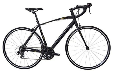 Tommaso Fascino - Sport Performance Aluminum Road Bike, Shimano Tourney, 21 Speeds - Black/Yellow - Extra Large