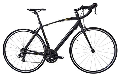Tommaso Fascino - Sport Performance Aluminum Road Bike, Shimano Tourney, 21 Speeds - Black/Yellow - Large