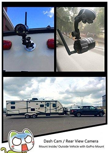 EsiCam Battery Backup Camera Wireless for Smart Phone Versatile Used for RV Travel Trailer Hitch Tow Truck Home Security Baby Monitor Creative All in One Camera with Flash and Battery-EH05