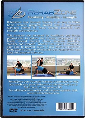 RehabZone Core Strength Training Program: Home Exercise Program Designed to Build a Stronger Core for Sports Performance and a Better Life