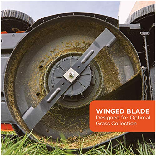 BLACK+DECKER Lawn Mower, Corded, 13 Amp, 20-Inch (BEMW213),Orange