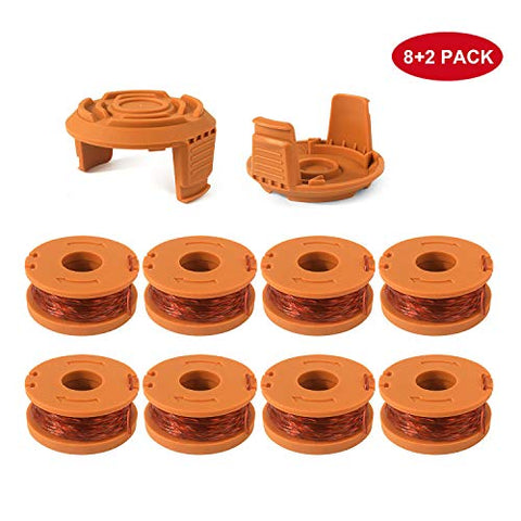 Eyoloty Edger Spool Compatible with Worx WG180 WG163 WG175 WA0010 Weed Eater String, Weed Wacker Spool Replacement Parts, Trimmer Line Refills 10ft 0.065 inch for Electric String Trimmers