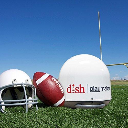 Winegard PAE100R White Playmaker Portable Satellite TV Antenna (with Dish Wally Receiver Bundle)