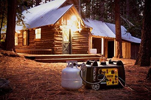 Champion 3400-Watt Dual Fuel RV Ready Portable Inverter Generator with Electric Start