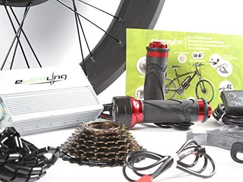 EBIKELING 48V 1200W 700C Direct Drive Front Or Rear Electric Bicycle Conversion Kit (Rear/LED/Twist)