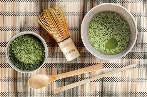 Matcha set included matcha whisk (Chasen) matcha scoop (Chashaku) and matcha spoon Traditional Handmade matcha starter kit easy turns organic matcha green tea powder into ceremonial matcha tea