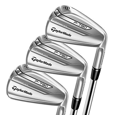 TaylorMade Golf P790 Men's Iron Set (Set of 8 total clubs: Steel Stiff Flex 4-PW AW Iron Set, Right Hand)