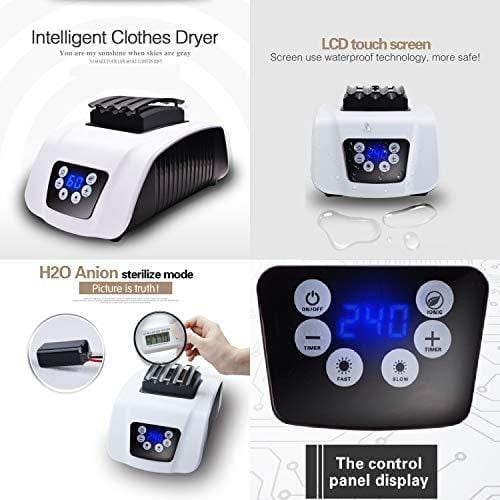 Manatee Clothes Dryer Portable Drying Rack for Laundry 1200W - 33 LB Capacity Energy Saving (Anion) Folding Dryer Quick Dry & Efficient Mode Digital Automatic Timer with Remote Control