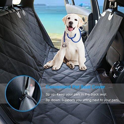 URPOWER Dog Seat Cover Car Seat Cover for Pets 100%Waterproof Pet Seat Cover Hammock 600D Heavy Duty Scratch Proof Nonslip Durable Soft Pet Back Seat Covers for Cars Trucks and SUVs